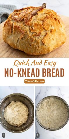 quick and easy no knead bread recipe