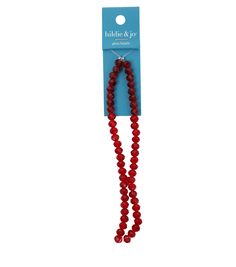 Use the hildie & jo Rondel Faceted Glass Strung Beads - Ruby to create beautiful necklaces, bracelets, anklets and more They are perfect to bring bright color and shine to your jewelry designs These faceted, rondel glass beads sport a lovely shade and will bring the ‘bling factor’ to any project You can team them with stretch cords for easy bracelets, nylon cords for beginner jewelry designs, tigertail for more advanced projects or use them as a connector in your designsBrand: hildie & joLength: Easy Bracelets, Ruby Beads, Strung Beads, Joanns Fabric And Crafts, Faceted Glass, Bright Color, Bead Crafts, Jewelry Designs, Jewelry Making Beads