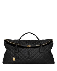 Saint Laurent Es Giant Travel Bag in Quilted Leather Yves Saint Laurent Bags, Dolce E Gabbana, Saint Laurent Bag, Womens Purses, Quilted Leather, Small Leather Goods, Leather Fashion, Leather Case, Miu Miu