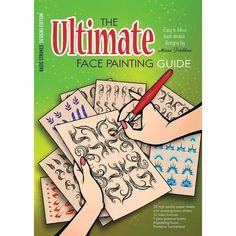 Sparkling Faces The Ultimate Face Painting Guide is an incredible, easy to follow step by step face painting guide created by world renowned, award winning face painting artist Milena Potekhina. The Face Painting Guide with Basic Strokes is perfect to learn to paint amazing one-stroke designs. Reusable practice boards are portable and can be used to paint designs, take photos for an online menu or scan and print out for showing customers. Wash the board and use it again. Board is perfect for pra Step By Step Face Painting, Face Painting Practice, Faces Practice, Face Painting Images, Stencils For Kids, Painting Guide, Face Stencils, Painting Practice, Face Painting Easy