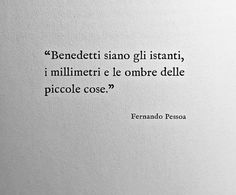 a quote written in italian on white paper