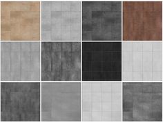 different shades of gray and brown tile