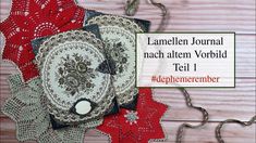 a red and white doily with the words lamellen journal nach alter vorbild tell 1