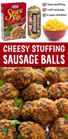 cheesy stuffed sausage balls are the perfect appetizer for any party or gathering