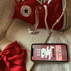 Red Vintage Widget, Widget Red Aesthetic, Coquette Red Aesthetic, Red Girly Aesthetic, Red Vibes Aesthetic, Cherry Red Coquette, Red Bow Aesthetic, Red Aesthetic Coquette, Red Music Aesthetic