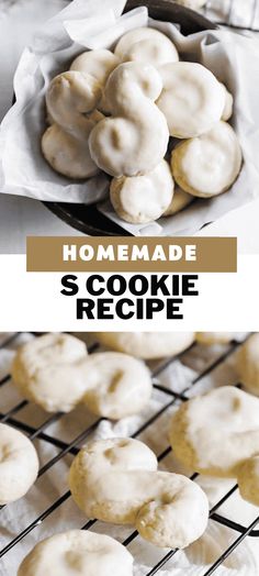 homemade s'cookie recipe on a cooling rack with the title overlaying it