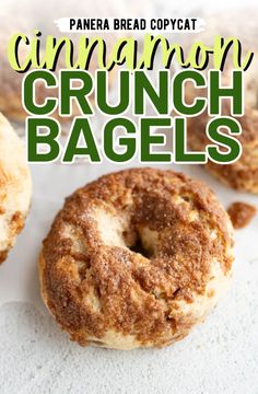 cinnamon crunch bagels with the title overlay