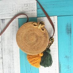 Bowknot Buttons Beach Bag    #beach #bag #bowknot #buttons Bohemian Brown Beach Bag With Tassels, Brown Summer Shoulder Bag Fashion Accessory, Bohemian Yellow Shoulder Bag With Braided Handles, Bohemian Yellow Shoulder Bag For Vacation, Green Bohemian Bag, Bohemian Yellow Straw Bag For Travel, Bags To Make, Wool Bags, Bags Online Shopping