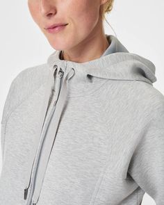 Luxurious comfort that goes anywhere. Our first elevated take on the classic zip-up hoodie in our lightweight and ultra-soft AirEssentials fabric. Designed with low-profile front pockets, a drawcord hood and notched cuffs. Details + Fit UPF 50+ protection Lightweight spacer fabric with 4-way stretch Optimal breathability for all-day comfort Finely-knit structure offers exceptional softness Long sleeves Drawcord hood, full zip Low-profile front pockets 47% Modal, 46% Polyester, 7% Elastane. Machi Knit Structure, Diff Eyewear, Summer Soiree, Capri Blue, Elizabeth And James, Wide Leg Denim, Matching Dresses, Full Zip Hoodie, Upf 50