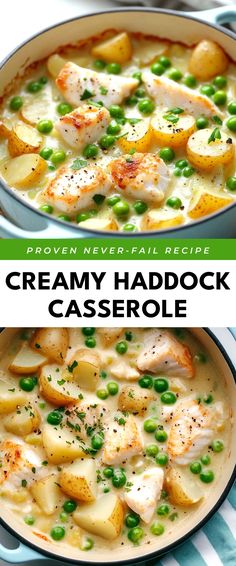 Image for Creamy Haddock Casserole Easy Haddock Recipes, Fish Freezer Meals, Healthy Haddock Recipes, Haddock Recipes, Freezer Meals, Cooking Ideas, Fish And Seafood, Nutritious Meals