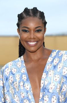 Gabrielle Union's Skin Is Flawless in Her Makeup-Free Selfies With Her Daughter Gabrielle Union Hairstyles, Hot Hairstyles, Cornrows Braids For Black Women, Feed In Braids Hairstyles, African Hair Braiding Styles, Braided Cornrow Hairstyles, Pelo Afro, Feed In Braid