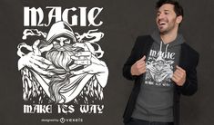 Celtic magic wizard t-shirt design Celtic Magic, Shirt Advertisement, T Shirt Design Vector, Design Ad, Design Vector, Design Fashion, Shirt Ideas