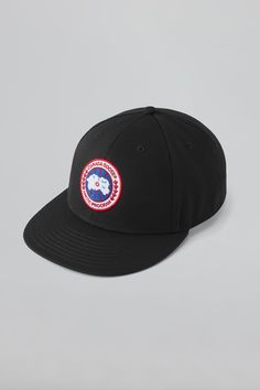 Designed with a low-profile silhouette, an adjustable snapback strap and an interior padded sweatband, the Arctic Adjustable Cap features our signature Arctic disc logo. Canada Goose Hat, Canada Goose Logo, Parka Jacket Women, Canada Goose Women, Men Parka, Canada Goose Mens, Cap Mens, Metal Straps, Black Accessories