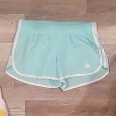 Nwot Never Worn Adidas 3 In Standard Shorts, Regular Fit Minty Green :) Adidas Athletic Shorts For Summer Workout, Adidas Summer Workout Bottoms, Adidas Workout Bottoms For Summer, Adidas Green Bottoms For Summer, Adidas Beach Shorts For Summer, Adidas Stretch Summer Shorts, Adidas Summer Beach Shorts, Adidas Stretch Athletic Shorts For Spring, Adidas Spring Shorts With Elastic Waistband