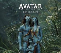 avatar movie poster with two people in the jungle