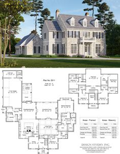 two story house plans with large windows and lots of room