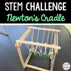 STEM Engineering Challenge: Heres the third in a series that features Newtons Laws of Motion! This one is all about the third law and has a fantastic design challenge! Stem Challenges Elementary, Newtons Laws Of Motion, Laws Of Motion, Stem Students, Newton's Cradle, Stem Engineering, Steam Projects, Engineering Challenge, Challenges Activities