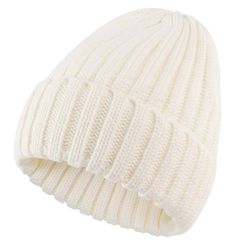 PRICES MAY VARY. 100% stretchable acrylic,warm and comfortable Rib-knit construction for added stretch and comfortable fit,one size fits most Winter must-have beanie hat for women and girls, warm, cozy and stylish.Variety of color combinations,easy to go with your different clothes Perfect for any indoor and outdoor activities,such as shopping,traveling,skiing,snowboarding,sledding and any more others Recommend hand washing and spot cleaning for best results,do not use chemical detergent to wash Winter Caps, White Beanie, Snow Hat, Winter Must Haves, White Beanies, Ski Cap, Beanie Hats For Women, Warm Winter Hats, Cuffed Beanie