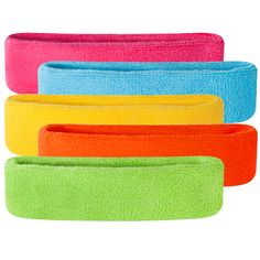 Headbands Available in 5 different colors - Head sweatbands are great to use during basketball, running, cycling and other sports. We make our headbands with a ultra high quality material so it doesn't irritate your head. This means you can wear it longer while doing your physical activity. Also the bright colors are very stylish. - Ships Same Day. - Sold as Single Head Sweatbands (size: 1.5 x 6.5 inches) - Ultra Comfy and Durable! 80% Cotton, 12% Spandex & 8% Nylon. - Absorbs sweat like a champ Dodgeball Party, Blonde Costumes, Summer Headwear, Sports Costume, Children Party, Headband Men, Kids Headbands, Workout Headband, Pink Out