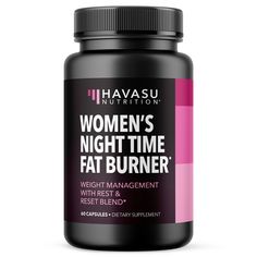 If late night cravings and stubborn belly fat are the enemy, Havasu Nutrition Night Time Fat Burner for Women is the hero. Your body works to recovery and uses calories overnight, and our diet pill for weight loss helps you get slim fast as you sleep. The reason these are diet pills that work fast for women is because each dose increases thermogenesis while acting as an appetite suppressant for weight loss. You can lose weight and get a flat tummy by finding a thermogenic fat burner that works f Get Slim Fast, Night Cravings, Diet Pills That Work, Thermogenic Fat Burner, Late Night Cravings, Best Fat Burning Foods, Metabolism Booster, Diet Pills, Stubborn Belly Fat