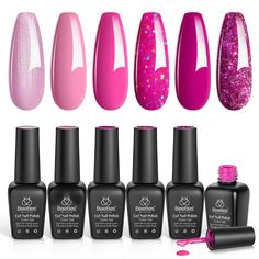 PRICES MAY VARY. 【2024 6 Colors Gel Polish】: We have put together the top 6 trendiest colors of pink! 6 elegant shades of popular and trendy colors suitable for all seasons and daily routine life! 【Gorgeous Colors】: Beautiful colors can make you attract attention on any occasion. Brilliant gifts for a family member, nail art starter, or friend for birthdays. This is a fantastic, beautiful, unique gift that will be loved by all who receive it. 【Easy Application and Long-lasting】: Beetles Ocean Mi Red Gel Polish, Pink Gel Nail Polish, Light Pink Nail Polish, Christmas Nails Diy, Pink Gel Nails, Light Pink Nails, Pink Gel, Gel Nails Diy, Nail Polish Kits