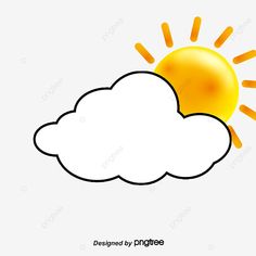 the sun and cloud are in the sky, clouds, sunshine png and psd