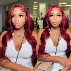 PRODUCT FEATURES Brand: Allove HairHair color: 99J Burgundy ColorMaterial: 100% human hairHair Type: Brazilian Virgin Hair Wigs, HD Transparent Lace Frontal WigTexture: Body Wave Lace Front Wig Lace design: 13x4 Lace Front WigsLength: 10-30 inch Lace Front Wig , Long Human Hair WigsCan Be Dyed: YesAvailable people: EveryoneCap Size: Large (Circumference 23.5"); Medium (Circumference 22.5"); Small (Circumference 21.5")Lace Material: Swiss Lace in Transparent ColorFeature: Slight bleached knots, P 30 Inch Wig, Trending Products 2023, Burgundy Wig, Body Wave Lace Front Wig, Curly Hair Style, Wig Shop, Wave Lace Front Wig, Black Ponytail Hairstyles, 13x4 Lace Front Wig