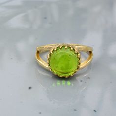 Welcome to My shop Natural Peridot Ring, Handmade Gift, Statement Ring, Dainty Gold Ring, Brass Ring, Vintage Rings, Boho Ring, Gift for her, Gift for Women We provide the Excellent quality Jewelry to our Customers. Customer satisfaction is our first priority Handmade Items PRODUCT:- Ring Material:- Brass ♥We have brass rings in all size for both men and women. ♥We always use precious and semi precious gemstone for making jewelry.If you have any design in your mind so please let us know we will try our best to made it( For customization Making charges will apply). we give fast delivery service .Simple silver Ring For Women and Men, Indian Traditional silver ring, Ethnic silver Ring, Signet  Ring. ♥We Crafted These in 100% Solid Brass These Simple rings are perfect for any occasion.Then we Round Enamel Ring With Bezel Setting As Gift, Unique Green Stackable Promise Rings, Green Stackable Rings For Weddings, Adjustable Green Stackable Rings For Wedding, Green Stackable Crystal Ring As Gift, Green Stackable Crystal Ring For Gift, Green Stackable Crystal Ring Gift, Green Crystal Round Promise Ring, Gold Cabochon Birthstone Ring Gift