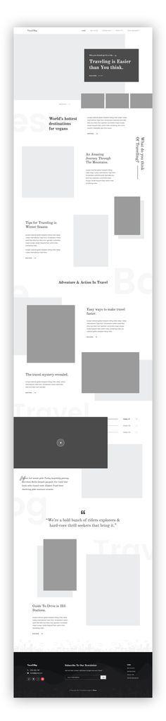 a white and black website design