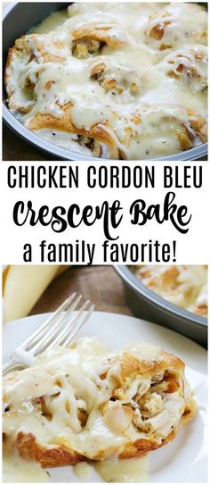 chicken cordon bleu crescent bread bake is an easy and delicious family favorite