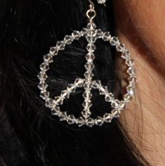 I created these Swarovski clear crystal Peace Sign Earrings as a celebration of life (or maybe my inner hippie). They just make you smile wearing them!! I use sterling earwires with stoppers. If you prefer sterling posts or leverbacks, please be in touch with me. Your earrings will be presented in a silver earring gift box. Peace Sign Earrings, Snowman Earrings, Earring Gift, Earring Tree, Crystal Flower, Crystal Gifts, Silver Earring, Earrings Etsy, Peace Sign