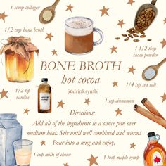 a recipe for bone broth hot cocoa