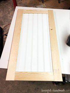 the door is being made and ready to be painted