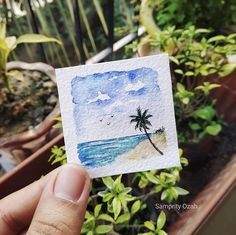 Painting Idea For Beginners, Katie Green, Miniature Watercolor, Watercolor Paintings Nature, Watercolor Beginner, Watercolor Painting Techniques, Watercolor Flower Art