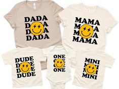 three onesuits with the words, one is for mom and two are for baby