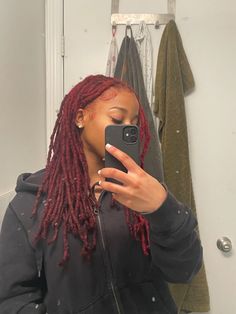 Alter Ego Day Spirit Week, Loc Long Hairstyles, Aesthetic Locs Hairstyles, Different Types Of Locs Black Women, Locs With Beanie, Small Medium Locs, Loc Colors Black Women, 200 Locs, Formal Loc Styles