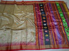 Handloom saree for padish wear Semi-stitched Multicolor Saree With Self Design, Bollywood Style Multicolor Handloom Saree, Multicolor Blouse Piece With Border For Festivals, Multicolor Festival Blouse Piece With Border, Multicolor Festival Blouse With Border, Multicolor Self Design Chanderi Saree, Multicolor Self-design Chanderi Saree, Multicolor Tussar Silk Saree With Border, Multicolor Saree With Border For Puja