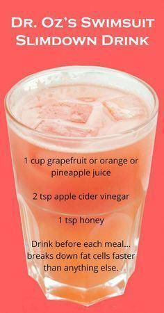 Slim Down Drink, Honey Drink, Gym Nutrition, Resep Smoothie, Baking Soda Beauty Uses, Jillian Michaels, Diet Drinks