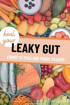 It's miserable when your gut is unhappy. Find out which foods to eat to heal leaky gut, and which foods to avoid for a leaky gut diet that will help you heal Leaky Gut Diet Plan Food Lists, Leaky Gut Foods, Leaky Gut Diet Plan, Gut Diet Plan, Leaky Gut Meal Plan, Gut Foods, Gut Food, Leaky Gut Symptoms, Gut Diet