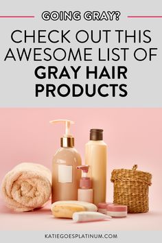 Confused by which products to use on your transitioning or already gray hair? Check out this awesome list of products and other resources! Find Gray Hair info and inspiration on my website Gray Hair Products, Hair Products, Dyed Hair, Hair Ideas, My Website