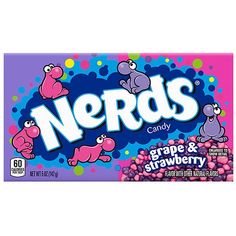 nerds candy is shown on a white background