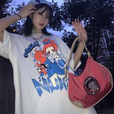 Main Material: nylon Y2k Cartoon, Mini Baguette, Cute Handbag, 2000s Clothes, Harajuku 90s, Style Kawaii, Hello Kitty Coloring, Retro Cartoon, Blue Black Color