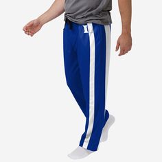 Duke Blue Devils Gameday Ready Lounge Pants FOCO S - FOCO.com Collegiate Blue Sports Bottoms, Blue Three-stripes Sportswear Pants, Blue Track Pants, Rings Adjustable, Championship Rings, Duke Blue Devils, One Piece Pajamas, Blue Devil, Bib Overalls