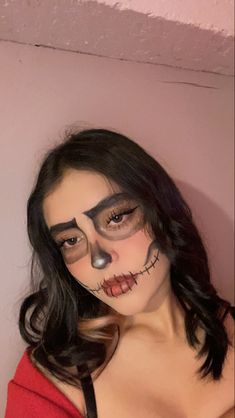 Maquillaje Faciles Halloween, Catrina Aesthetic, Halloween Makeup Skull, Calavera Makeup, Skull Makeup Halloween, Makeup For Halloween, Holloween Makeup, Vampire Bride, Skeleton Makeup