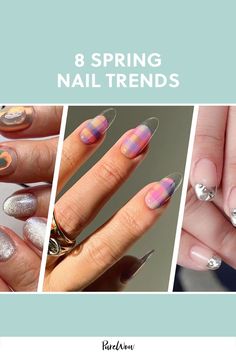 From bows to metallic details, here are the eight nail trends for spring 2024. Save these colors and styles for your next trip to the salon. Gel Overlay, Spring Nail Trends, Nails Spring, Nail Length