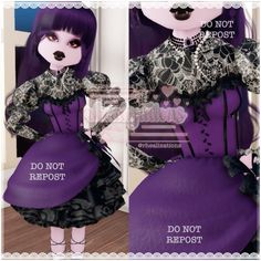 🎀 DTI Outfits | #cute #dti #dresstoimpress #roblox #outfit #outfits #outfitideas #fashion #aesthetic #style #stylish #art #photography #photo #photoshoot #trendy Dti Roblox Outfits Horror Movie, Dti Roblox Outfit Fashion Week, Di Monster High, Dress To Impress Horror Movie, Horror Movie Outfits, Purple Goth Dress, Monster High School, Purple Goth, Vampire Clothes