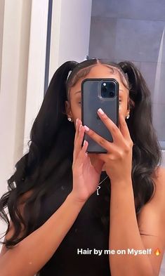 Two Ponytail Quickweave Half Up Half Down, Cute Hairstyles When You Straighten Your Hair, Hairstyles With Sew In Weave, High Ponytail With Fishtail Braid, Cute Styles For Straight Hair, 15 Birthday Hairstyles Black, Have Up Have Down Hair Hairstyles Weave, Teo Ponytail Half Up Half Down, Cute Hairstyles Sew Ins