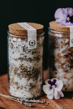 Bath Soak Jar - Lavender & Chamomile – The Village Green Lavender Recipes, Tea Packaging Design, Village Green, Lavender Gifts, Nails Today, Roman Chamomile, Herbal Infusion, French Lavender, Tea Packaging