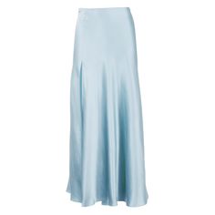 Glide into any occasion with effortless poise in this Midi Skirt made from our signature luxurious silk (and with love). Pair it with sandals, combat boots, or heels — the high slit will show them off in just the right way. Love me in: Earth, Limelight, Blue Mist, Black Fabric: 100% silk Bias-cut Midi length High slit Flowy Skirt Outfit, Blue Silk Skirt, Saree Skirt, Light Blue Skirts, Skirt Satin, Satin Maxi Skirt, Silk Midi Skirt, Tri Delta, Fits Inspo