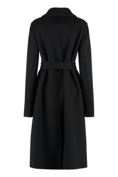 Indulge in the ultimate luxury with this exquisite wool and angora coat. The ribbed neckline and coordinated waist belt add a touch of elegance, while the back slit hem offers both style and functionality. Crafted from 80% virgin wool and 20% angora, this coat is the epitome of sophistication and warmth. Elevate your winter wardrobe with this must-have piece that exudes timeless elegance and high-quality craftsmanship. Whether you're strolling through the city streets or attending a special even Jacket For Women, Ribbed Neckline, Sweaters Knitwear, Dress Pant, Black Rib, Casual Backpack, Denim Pant, Jil Sander, Womens Fall